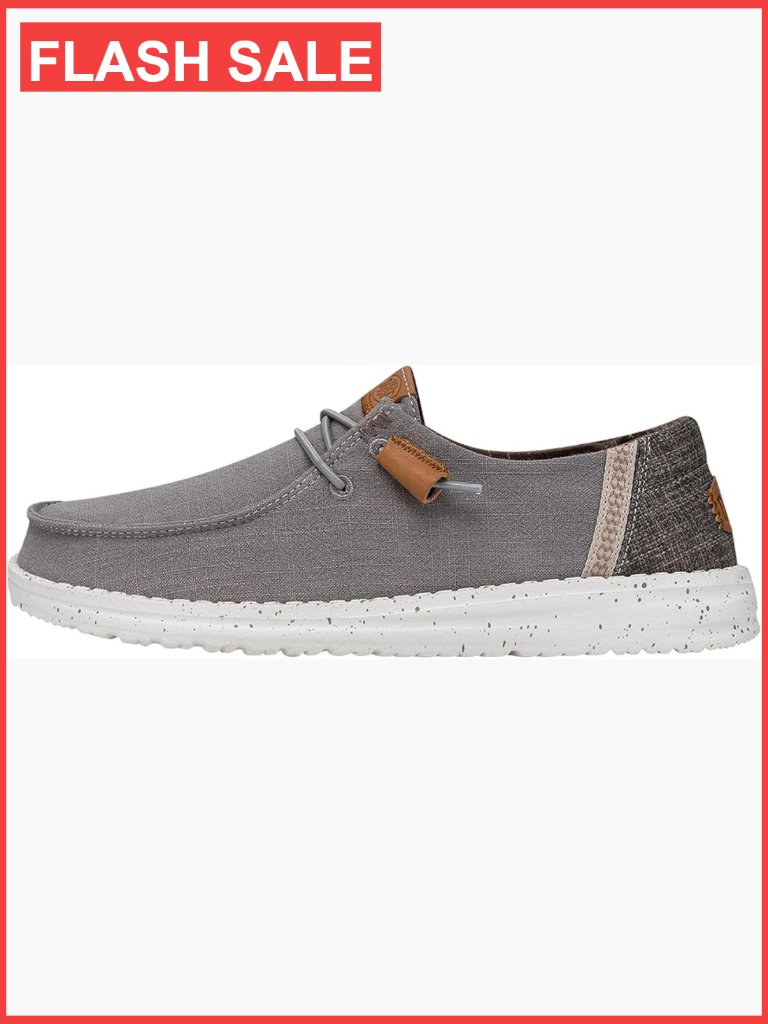Wendy Washed Canvas Lace Up Loafers - Lightweight & Breathable